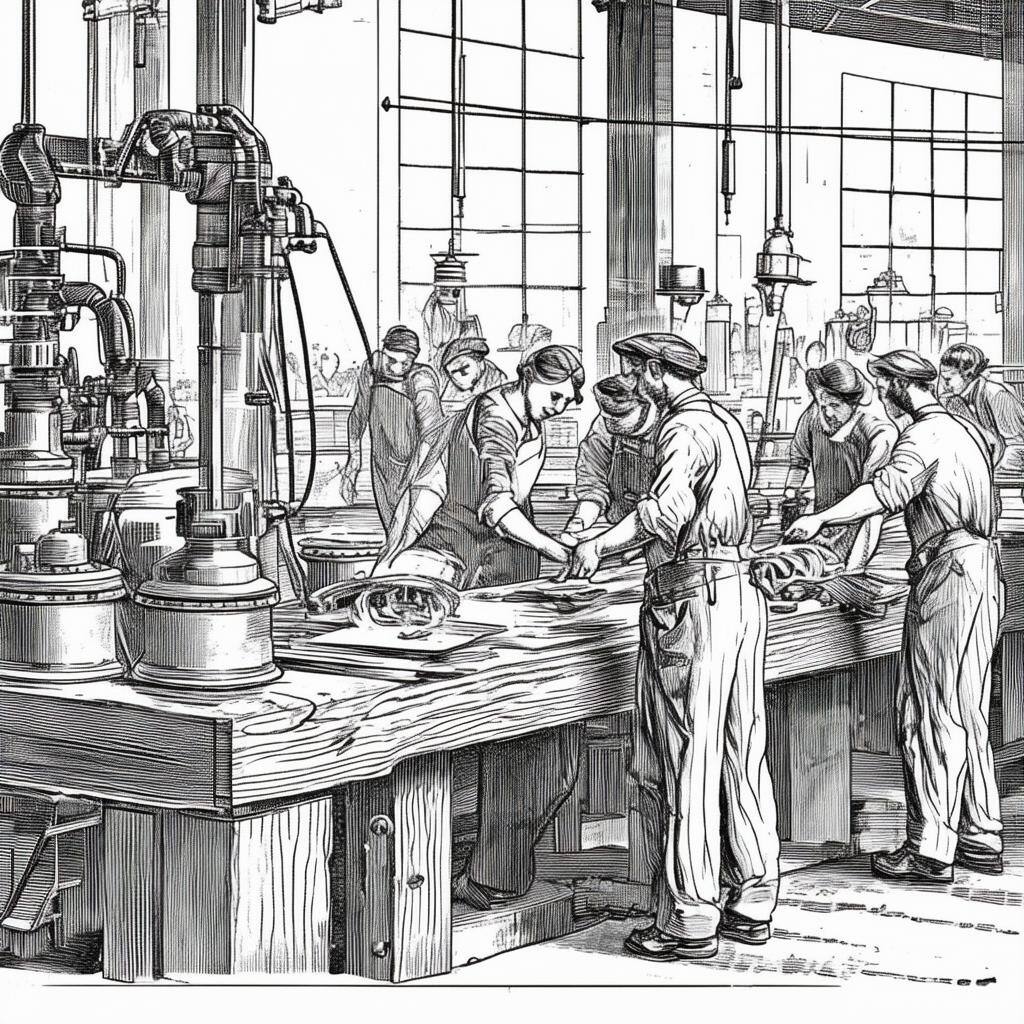 19th century factory workers