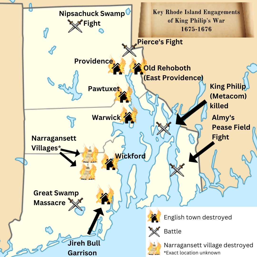 King Philips War Key Rhode Island Engagements (3)